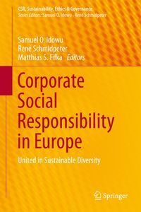 Produktbild: Corporate Social Responsibility in Europe