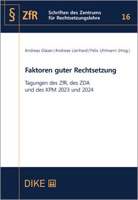 Produktbild: Faktoren guter Rechtsetzung