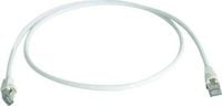 Produktbild: Teleg&auml;rtner 100007991 RJ45 Patchkabel CAT 6a S/FTP 1.00 m Wei&szlig; Flammwidrig, Halogenfrei, UL-zertifiziert 1 St.
