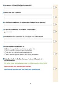Übungsheft mit Tests in Deutsch 3. Klasse