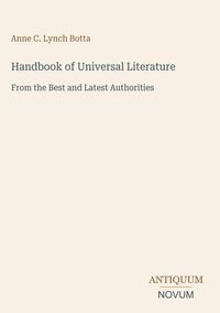 Produktbild: Handbook of Universal Literature