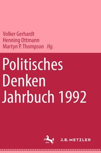 Produktbild: Politisches Denken. Jahrbuch 1992