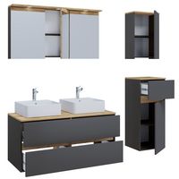 Produktbild: 6 tlg. Badm&ouml;bel-Set mit Waschbecken Cosila-A 111cm