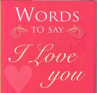 Produktbild: Words To Say I Love You