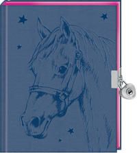 Produktbild: Tagebuch - Pferdefreunde - Mein Tagebuch (blau) m. Schloss