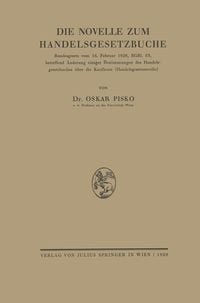 Produktbild: Die Novelle zum Handelsgesetzbuche