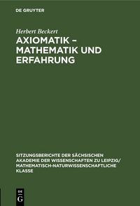 Produktbild: Axiomatik &ndash; Mathematik und Erfahrung