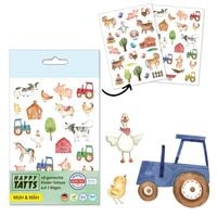 Produktbild: HAPPY TATTS, Kinder-Tattoos, 'Muh & M&auml;h' (48 Stk.)