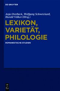 Produktbild: Lexikon, Variet&auml;t, Philologie