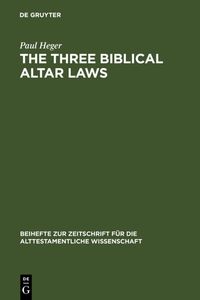 Produktbild: The Three Biblical Altar Laws