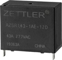 Produktbild: Zettler Electronics AZSR143-1AE-12D Powerrelais 12 V/DC 50A 1 Schlie&szlig;er 1St.