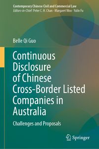 Produktbild: Continuous Disclosure of Chinese Cross-Border Listed Companies in Australia