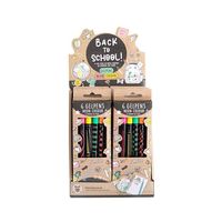 Bild vom Artikel TRENDHAUS® Gelschreiber Back to school, 6er Etui (lila, pink, gelb, grün, orange und blau) vom Autor 