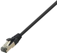 Produktbild: LogiLink CQ8043S RJ45 Patchkabel CAT 8.1 S/FTP 1.50 m Schwarz Halogenfrei 1 St.