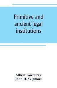 Produktbild: Primitive and ancient legal institutions