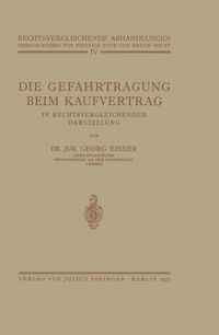 Produktbild: Die Gefahrtragung beim Kaufvertrag