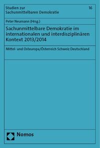 Produktbild: Sachunmittelbare Demokratie im internationalen und interdisziplin&auml;ren Kontext 2013/2014