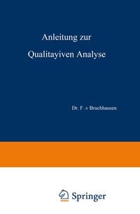 Produktbild: Anleitung zur Qualitativen Analyse