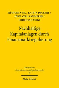 Produktbild: Nachhaltige Kapitalanlagen durch Finanzmarktregulierung