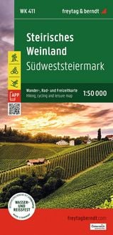 Produktbild: freytag & berndt Wanderkarte WK 411 Steirisches Weinland, S&uuml;dweststeiermark 1:50.000