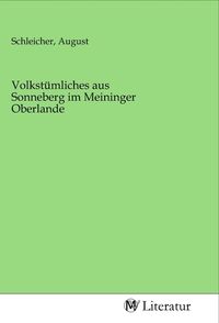 Produktbild: Volkst&uuml;mliches aus Sonneberg im Meininger Oberlande
