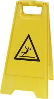 Produktbild: VISO PSG680 Warnaufsteller Rutschgefahr (B x H) 300mm x 600mm ISO 7010 1St.