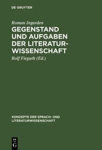 Produktbild: Gegenstand und Aufgaben der Literaturwissenschaft
