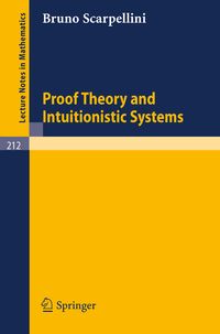 Produktbild: Proof Theory and Intuitionistic Systems
