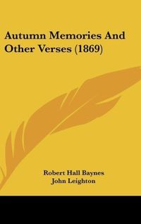 Produktbild: Autumn Memories And Other Verses (1869)