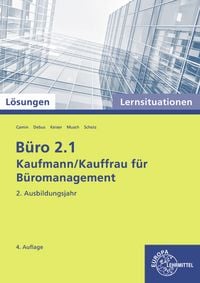 Produktbild: L&ouml;sungen zu 77189 B&uuml;ro 2.1, Lernsituationen 2. Ausb.j.