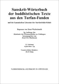 Produktbild: Sanskrit-W&ouml;rterbuch der buddhistischen Texte aus den Turfan-Funden. Lieferung 23