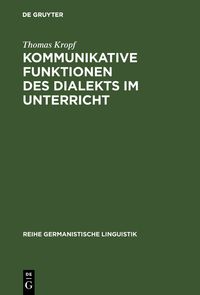 Produktbild: Kommunikative Funktionen des Dialekts im Unterricht