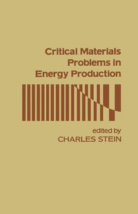 Produktbild: Critical Materials Problems In Energy Production