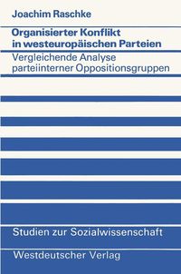 Produktbild: Organisierter Konflikt in westeurop&auml;ischen Parteien