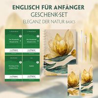Produktbild: Englisch f&uuml;r Anf&auml;nger Geschenkset - 4 B&uuml;cher (mit Audio-Online) + Eleganz der Natur Schreibset Basics