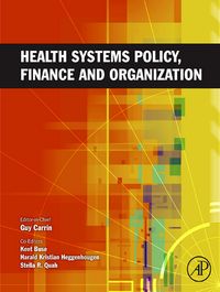 Produktbild: Health Systems Policy, Finance, and Organization