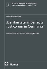 Produktbild: ,De libertate imperfecta rusticorum in Germania&lsquo;
