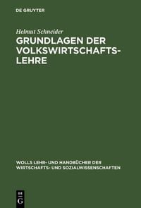 Produktbild: Grundlagen der Volkswirtschaftslehre