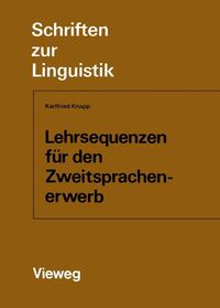 Produktbild: Lehrsequenzen f&uuml;r den Zweitsprachenerwerb