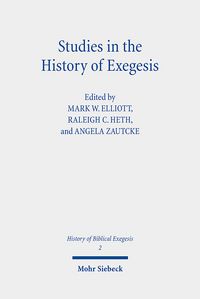 Produktbild: Studies in the History of Exegesis