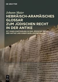 Produktbild: Hebr&auml;isch-aram&auml;isches Glossar zum j&uuml;dischen Recht in der Antike