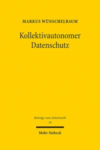 Produktbild: Kollektivautonomer Datenschutz