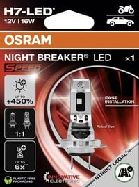Produktbild: OSRAM 64210DWNBSP-1HB LED Leuchtmittel NIGHT BREAKER&reg; LED SPEED H7 16W 12V