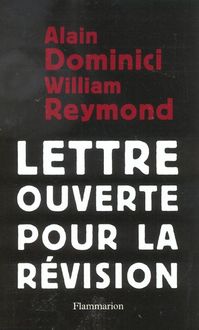 Produktbild: Lettre ouverte pour la r&eacute;vision