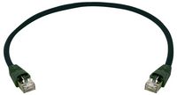 Produktbild: Teleg&auml;rtner 100008749 RJ45 Patchkabel CAT 6a S/FTP 5.0m Schwarz mit Knickschutzt&uuml;lle 1St.