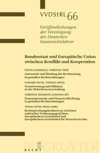 Produktbild: Bundesstaat und Europ&auml;ische Union zwischen Konflikt und Kooperation