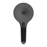 Produktbild: Duschkopf Mod. Ultimate Shower Schwarz/Grau, &Oslash; 13 cm