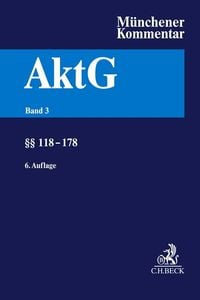 Produktbild: M&uuml;nchener Kommentar zum Aktiengesetz Bd. 3: &sect;&sect; 118-178