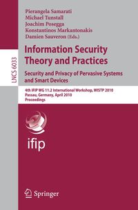 Produktbild: Information Security Theory and Practices: Security and Privacy of Pervasive Systems and Smart Devices