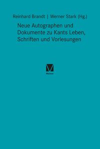 Produktbild: Neue Autographen und Dokumente zu Kants Leben, Schriften und Vorlesungen